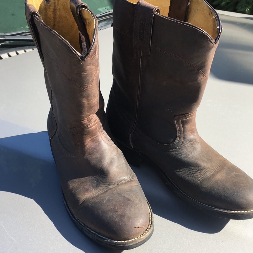 Rugged Country Work Boots.